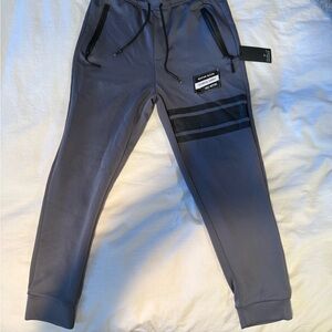 Men's Gray Joggers with Black Accents